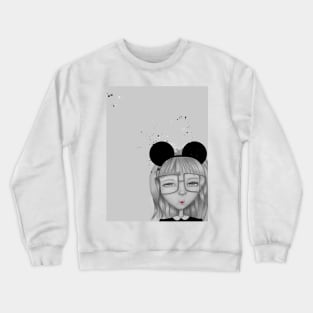 Entitled Girl Portrait Crewneck Sweatshirt